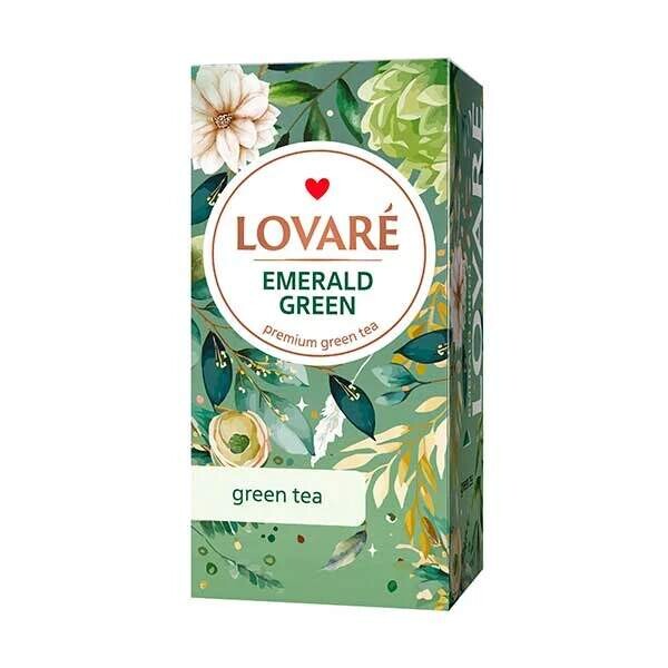 Lovaré Emerald Green 24 sáčků, zelený čaj