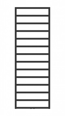 HOPA - Koupelnový radiátor PERTH černá barva - Barva - Černá , Doporučená topná tyč - 400 W, Rozměr A - 50 cm, Rozměr C - 120 cm, Skutečný rozměr radiátoru - 500 x 1200 mm, Typ připojení - Středové 50 mm RADPER501231SP