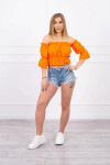 Dámská halenka 5435 oranžová - Kesi UNI