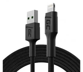 Green Cell KABGC18 černá / Datový kabel / USB-A - Lightning / 2 m (KABGC18)