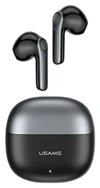 USAMS BHUXH01 černá / TWS bezdrátová sluchátka / Bluetooth 5.1 / ANC / dual mikrofon / bezdrátové nabíjení (BHUXH01)