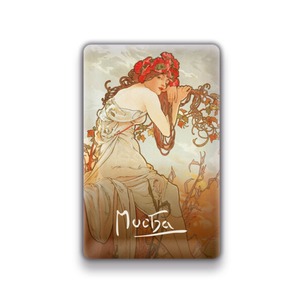 Magnet Alfons Mucha Léto, 54 85 mm