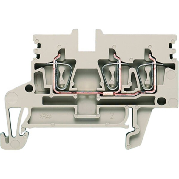 Weidmüller 1933720000 řadová svorka průchodky pružinová svorka Tmavě béžová 50 ks