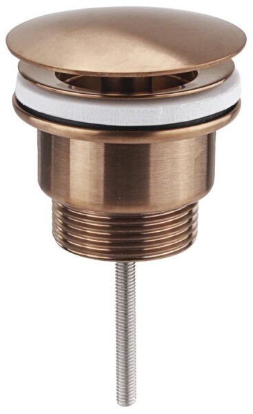 SAPHO - Umyvadlová výpust 5/4“, neuzavíratelná, velká zátka, 10-55, měď mat 542.742.5PG