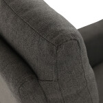 Křeslo polohovací, eletrické, šedá látka.