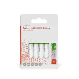 Nedis Dobíjecí Ni-MH baterie AA 4 ks / 1.2 V DC / 2600 mAh (BANM26HR64B)
