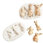 Dortisimo Silikonová forma Zajíčci 3,7 cm
