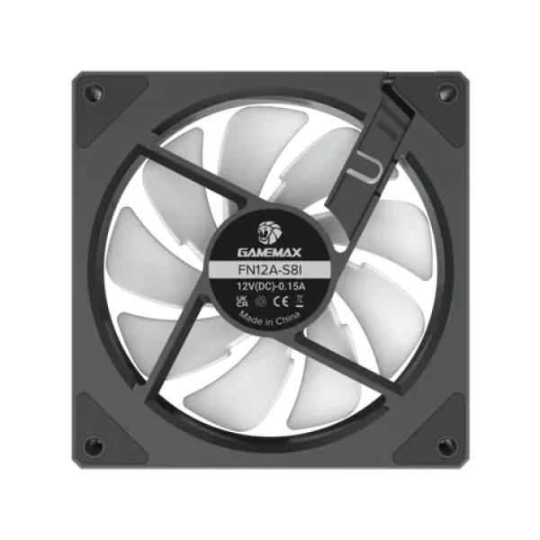 Gamemax FN12A-S8I černá / Ventilátor / 120 mm (FN12A-S8I)