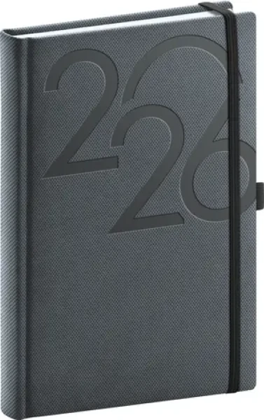 NOTIQUE Denní diář Ajax 2026 černý / 15 x 21 cm (PGD-DA5AJ-6798)
