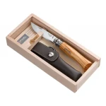 Opinel 8 kapesní nůž zavírací 8.5 cm dárkový box / pouzdro / nerez čepel / dřevěná rukojeť (1004)