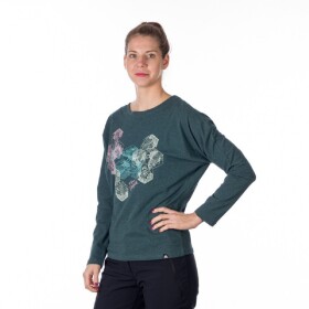 Triko BEVERLY TR-4944SP inkbluemelange dámské s dlouhým rukávem NORTHFINDER 2XL inkbluemelange