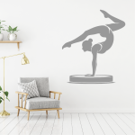Samolepka Moderní gymnastika Barva: žlutá, Velikost: 100 x 86 cm