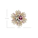 Exkluzivní brož Swarovski Elements Marchegiana, Zlatá
