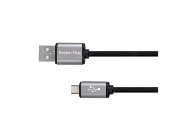 Kabel KRUGER & MATZ KM1234 Basic USB/micro USB 0,2m Black