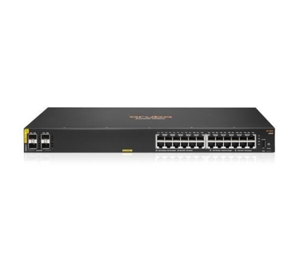 HPE Aruba Networking CX 6000 24p 10M/100M/1G Class4 PoE 4p SFP 1G 370W Switch R8N87B EDF_1881319