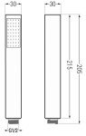 MEXEN - R-77 ruční sprcha 1-funkční zlato 79577-50