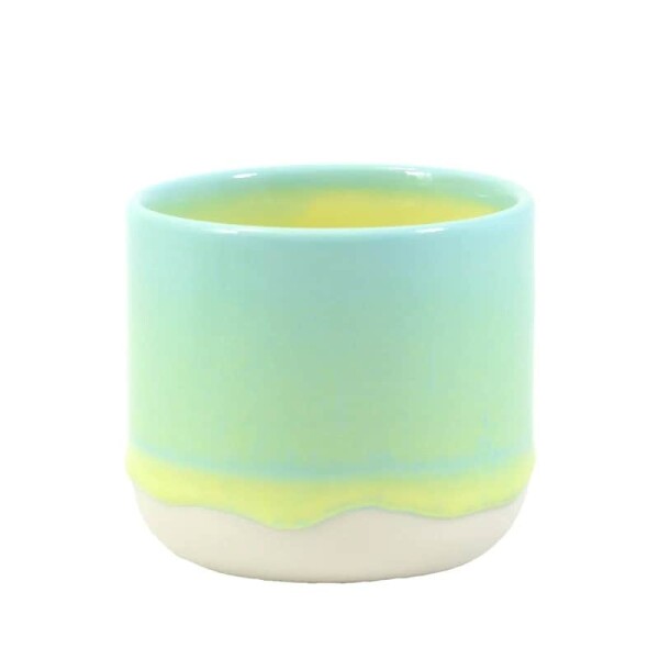 Studio Arhoj Porcelánový hrnek Yellow Snapper 140 ml, zelená barva, žlutá barva, porcelán