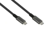Good Connections USB4 Gen 2x2 1,8m grafitová / Kabel / USB-C - USB-C / 100 W / 20 Gbit/s / 8K 30Hz (2402-T018A)