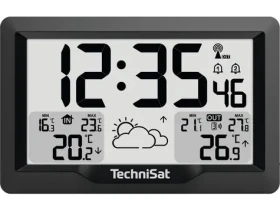 TechniSat iMETEO 300 černá / Meteostanice / LCD displej / teplota / vlhkost / 2x AA / 2x AAA (MET02F)