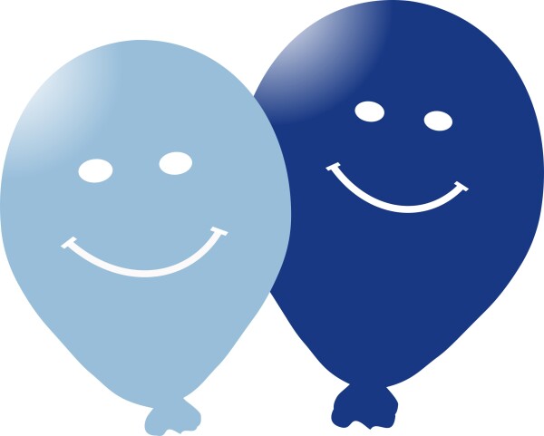 Balonky smajlik 5ks modré Balonky.cz Balonky smajlik 5ks modré Balonky.cz