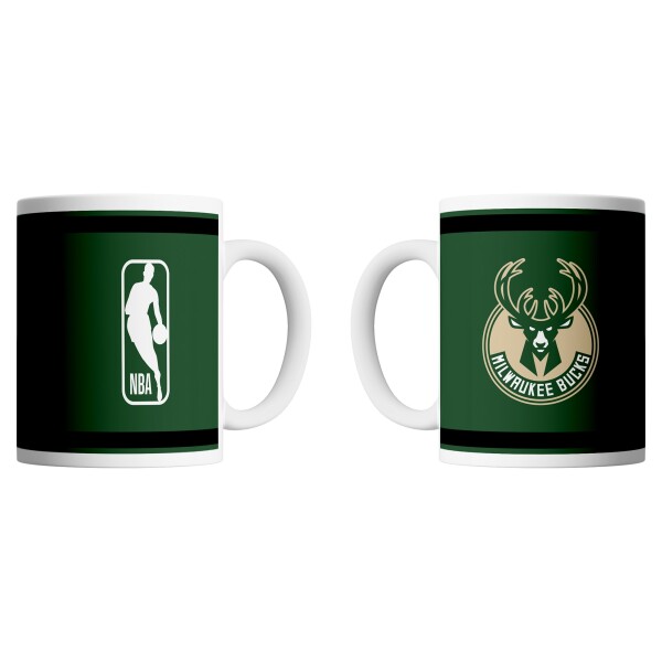 Hrnek Milwaukee Bucks NBA Logo & Shield (330 ml)