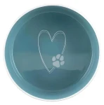 TRIXIE Keramická miska Pet's home krémovo/petrolejová / 1,4 l / O 20 cm (TX-25052)