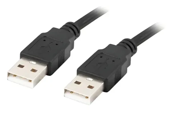 Lanberg USB-A (M) - USB-A (M) černá / Kabel USB 2.0 / 1,8 m / 480 Mbit/s (CA-USBA-20CU-0018-BK)