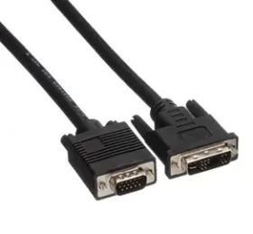 DVI (12+5) samec - VGA samec / Video kabel / 2 m / černá