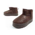 Lee Cooper snow boots women winter fashion fur insulated boots dark brown dámské 37