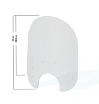 Yamaha XV 1700 Road Star Silverado 2006-2015 plexi štít cm