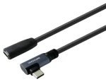 VivoLink adaptér USB-C lomený, zástrčka-zásuvka / Redukce / USB-C(M) - USB-C(F) / 10 Gbps / 0,3 m (PROUSBCMF0.3A)