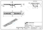 I-Drain - Linear 54 ABS sprchový žlab s hydroizolací, délka 700 mm IDABS4M07001X1