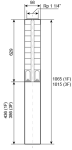 Ponorné čerpadlo EVAK V4S-3M22, 400V, 1.5kW, 2m kabelu