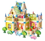 2Kids Toys Dřevěná stavebnice Zámek barevný