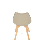 Židle jídelní, cappuccino plast, CT-X7055 CAP