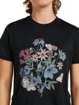 ICEBREAKER Wmns Mer 150 Tech Lite SS Crop Tee NZ Flora, Black velikost: S