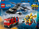 LEGO LEGO® City 60462 Remix: Helikoptéra, hasičský vůz a ponorka