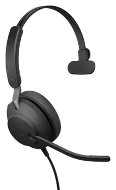 Jabra Evolve2 40 SE Mono černá / Mono sluchátko / mikrofon / USB-C + USB-A / MS certifikace (24189-899-799)