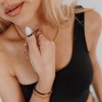 Inspirace 148 - Dámský set šperků – černý turmalín, růžový rubín