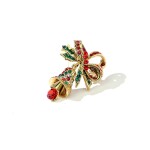 Vánoční brož Swarovski Elements Campana - vánoční zvonek, Barevná/více barev