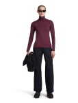 Dámské merino triko dlouhý rukáv ICEBREAKER Wmns 200 Oasis LS Crewe, Dark Berry velikost: XS