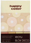 Barevné papíry Blok Happy Color Deco Ecru A4 170 g 20 listů