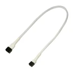 Nanoxia / Prodlužovací kabel 3-pin Molex / 30 cm / bílá (NX3PV30W)