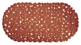 MSV GALETS protiskluzová podložka do vany terakota / Podložka do vany / PVC / 99 x 39 cm