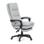 Kancelářské křeslo, synchronní mechanismus, stříbrná látka, KA-Y350 SIL