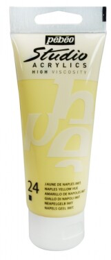 Akrylová barva Pébéo Studio Acrylic 100 ml - 024 neapolská žluť