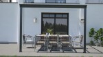 Hliníková pergola LanitPlast Wall 33 FSX antracit + čirý PC