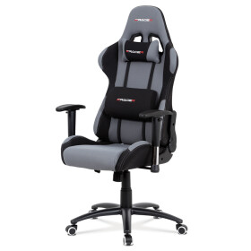 Kancelářské křeslo, houpací mechanismus, šedá látka, KA-F01 GREY