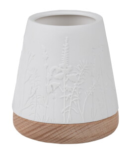 Räder Porcelánový svícen Floral Meadow 11 cm, bílá barva, dřevo, porcelán