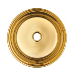 INVENA - Umyvadlo na desku TINOS TREND, 39,5 cm, zlatá lesk CE-43-009-C